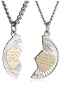 Sterling Silver and Stainless Steel Mizpah Medal, 20