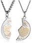 Sterling Silver and Stainless Steel Mizpah Medal, 20" and 24"