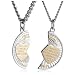 Sterling Silver and Stainless Steel Mizpah Medal, 20" and 24"