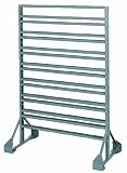 Akro-Mils 30016 Double Sided Powder Coated Steel AkroBin Rail Hanging System, 36-Inch Wide by 20-Inch Deep by 53-Inch High