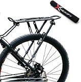 Nexify Bike Bicycle Quick Release Luggage Seatpost Pannier Carrier Rear Rack Fender + Bike Chainstay Protector