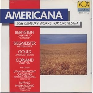 Americana 20th Century Works For Orchestra