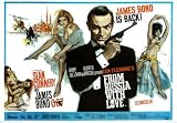 James Bond Movie From Russia With Love, Drawn Poster Print - 24x36 Poster Print, 36x24 Poster Print, 36x24