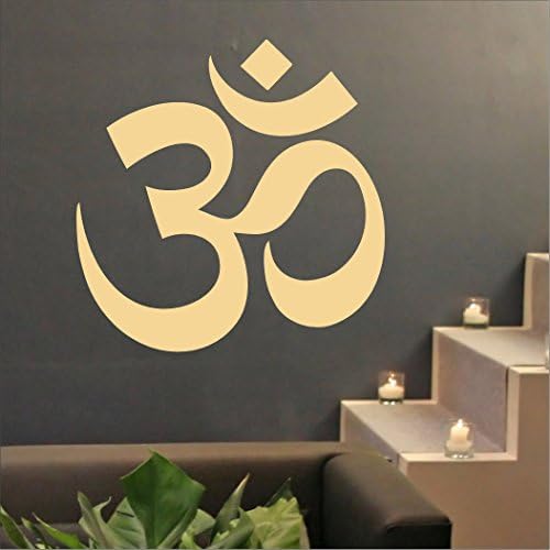 OM / AUM Symbol (B) - Wall Decal, Vinyl Decor Sticker (Choose a Size & Color)