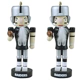 NFL Oakland Raiders Mini Nutcracker Ornament Set