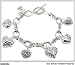 Bracelet Six Dangle Hearts 6898LATS