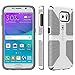 Speck Products Compatible Phone Case for Samsung Galaxy S6 - CandyShell Grip Case - Frustration-Free Packaging - White/Black