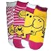Mr. Men Little Miss - Apparel - Mr. Happy 4 Pack Shortie Socks