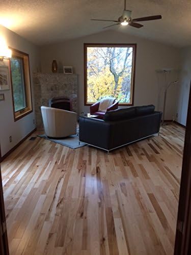 Hickory Natural Engineered Plank Wood Flooring 4mm Top Layer