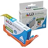 LD © Remanufactured Replacement Ink Cartridge for Hewlett Packard CB323WN High-Yield Cyan - Shows Accurate Ink Levels