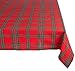 DII Farmhouse Christmas Plaid Dining Table & Kitchen Décor, Holiday Tablecloth, 60x84, Red & Green