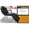 3-Sektionen Behandlungsliege in Schwarz f�r den professionellen Einsatz ~ 185 cm (L) x 75 cm (B) x 63 cm (H)