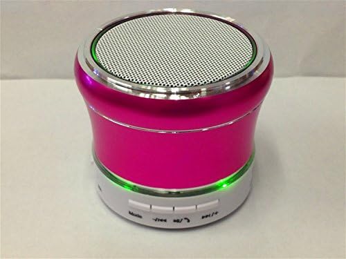 Wistpad Bluetooth Speaker with With Colorful Flashing Lights Support TF Memory Card to Play PINK