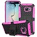 Samsung Galaxy S6 Edge Plus Case, AutumnFall® New Shockproof Armor Stand Case Cover For Samsung Galaxy S6 Edge Plus (Hot Pink)