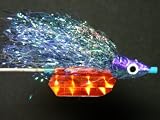 NEW FLIES Nuclee-r Holographic & Glow in Dark Pearlescent Croc-Hide Sinking Head Tube & Trolling Boogie Fly #129