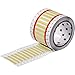 Brady 2HX-094-2.3-YL-2, 0.094" Dia.x1" HX Heat Shrink Double Sided Wire Marking Sleeve, 1 Roll of 5000 pcs