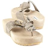 Steve Madden Rippin Bronze thongs