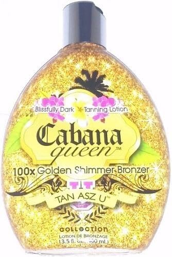 Cabana Queen 100x Golden Shimmer Bronzer Indoor Tanning Lotion By Tan Asz U