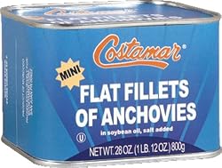 Costamar Mini Anchovy Fillets, 28-Ounce Can (Pack of 3)