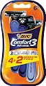 BiC Comfort 3 Advance Mens Triple Blade Disposable Shaver Blister  of 4+2 Free