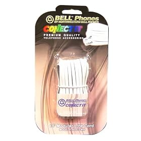 NWB Conect-It Modular Line Cord 15' WHITE