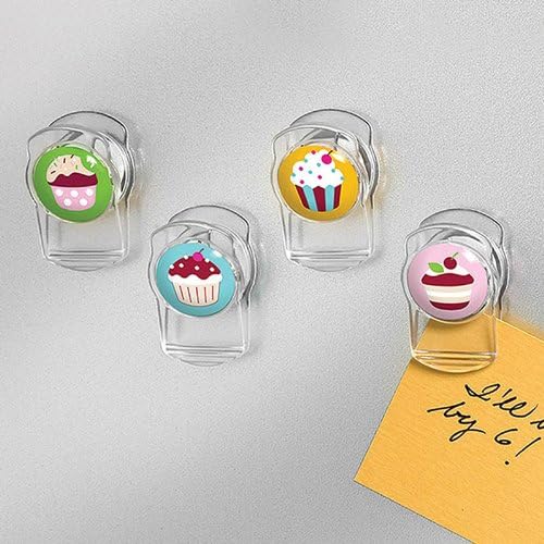 Acrylic Magnetic Clips - Cupcakes - Set of 4