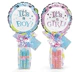“It’s A” New Baby Gift Basket- Girl (Includes Balloon, Bubble Gum Cigars)