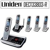 Uniden DECT3380-3R DECT 6.0 3 Handset Cordless Phone Digital Answering System With Two Expandable Handsets Bundle