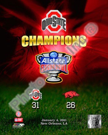 Ohio State Buckeyes Allstate Sugar Bowl Champions Composite - Licensed Photo by PhotoFile (8x10)