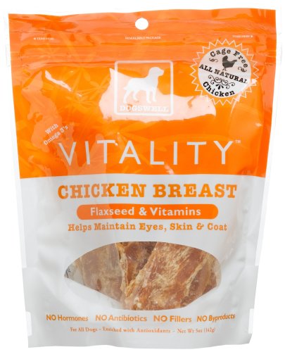 Dogswell Vitality Chicken Breast, 5-Ounce Orange Pouches (Pack of 6)