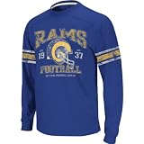 Reebok St. Louis Rams Vintage Applique Long Sleeve T-Shirt Large