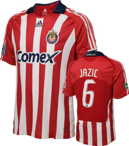 Ante Jazic Game Used Jersey: Club Deportiva Chivas USA #6 Short Sleeve Home Jersey Ante Jazic Game Used Jersey: Club Deportiva Chivas USA #6 Short Sleeve Home Jersey