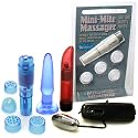 Hidden Flower Pocket Mini-Mite Blue Rocket Vibrator Adult Anal Sex Toy Kit