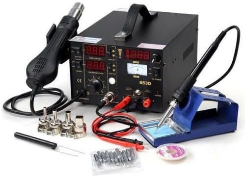 3 in 1 & Soldering Iron Station Hot Air Rework / 853d Welder