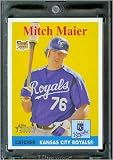 2007 Topps Heritage Baseball Card # 39 Mitch Maier Kansas City Royals - Mint Condition - In Protective Display Case