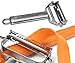 Best Julienne Vegetable Peeler Set Peels Potato Pineapple Carrot Apple Stainless Steel Paleo Kitchen Tool and Better than Titan or Rotato Squash and More Lifetime Guarantee Julianne Juliene Julliene Jullienne Now with FREE Spiral Peeler Included by. TiTAN - ium