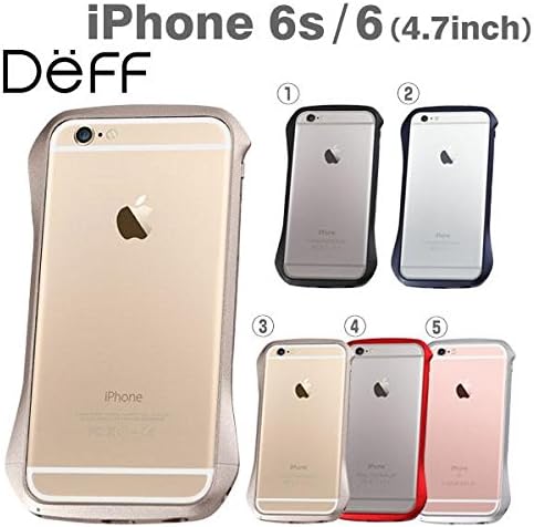 iPhone 6 Cover ,Deff Cleave Aluminum Sleek Colorful Clear Shell Bumper Defender Case for iPhone 6s /6 (Gold)