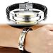 OPK Jewelry Fashion Solid Stainless Steel Cross Braide Leather Bangle Bracelet Men Jewelry,Gold