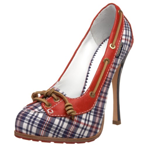 DSQUARED2 Women’s Love Boat Pump,Maine Fiamma,40 EU (US Women’s 10 M)
