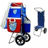 Sunny Beach Cart (Blue) (43"H x 20.25"W x 19"D)