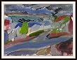 View From Monterey, Original Oil Painting on Canvas By Carmel Artist Janet Ament De La Roche - Unframed Artwork
