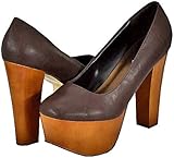 Bonnibel Gaga-1 Brown Women Platform Pumps, 6.5 Bonnibel Gaga-1 Brown Women Platform Pumps, 6.5