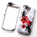 HTC myTouch 3G (NOT 3.5mm jack) (not G2) T-Mobile Snap-on Protector Hard Case Image Cover "Artistic Red Flowers" Design