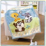 Baby Looney Tunes Luxury Plush Blanket 30 x 40 by 
