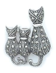 Silverflake -Kittens Pin Brooch