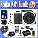 Pentax K-01 16MP APS-C CMOS Compact System Camera [Body] (White) + Extended Life Battery + 8GB SDHC Class 10 Memory Card + USB Card Reader + Memory Card Wallet + Deluxe Case w/Strap + Shock Proof Deluxe Case + Mini HDMI to HDMI Cable + Professional Full Size Tripod + Accessory Saver Bundle!
