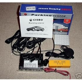 Rear Car Parking Reversing Buzzer Alam 4 Sensors Kit in Black