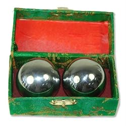 Baoding Balls Chinese Health Exercise Stress Balls Chrome Color
