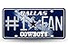Rico NFL Dallas Cowboys Bling #1 Fan Metal Auto Tag Plate, 12 x 6-Inch, Silver