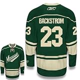 BACKSTROM 32 Minnesota Wild Reebok Premier Third NHL Hockey Jersey (NHLPA Certified Custom Sewn Authentic Twill)
